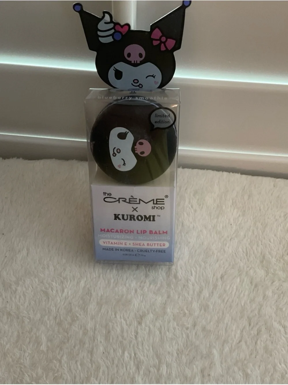The Crème Shop x Kuromi Macaron Lip Balm - Brown